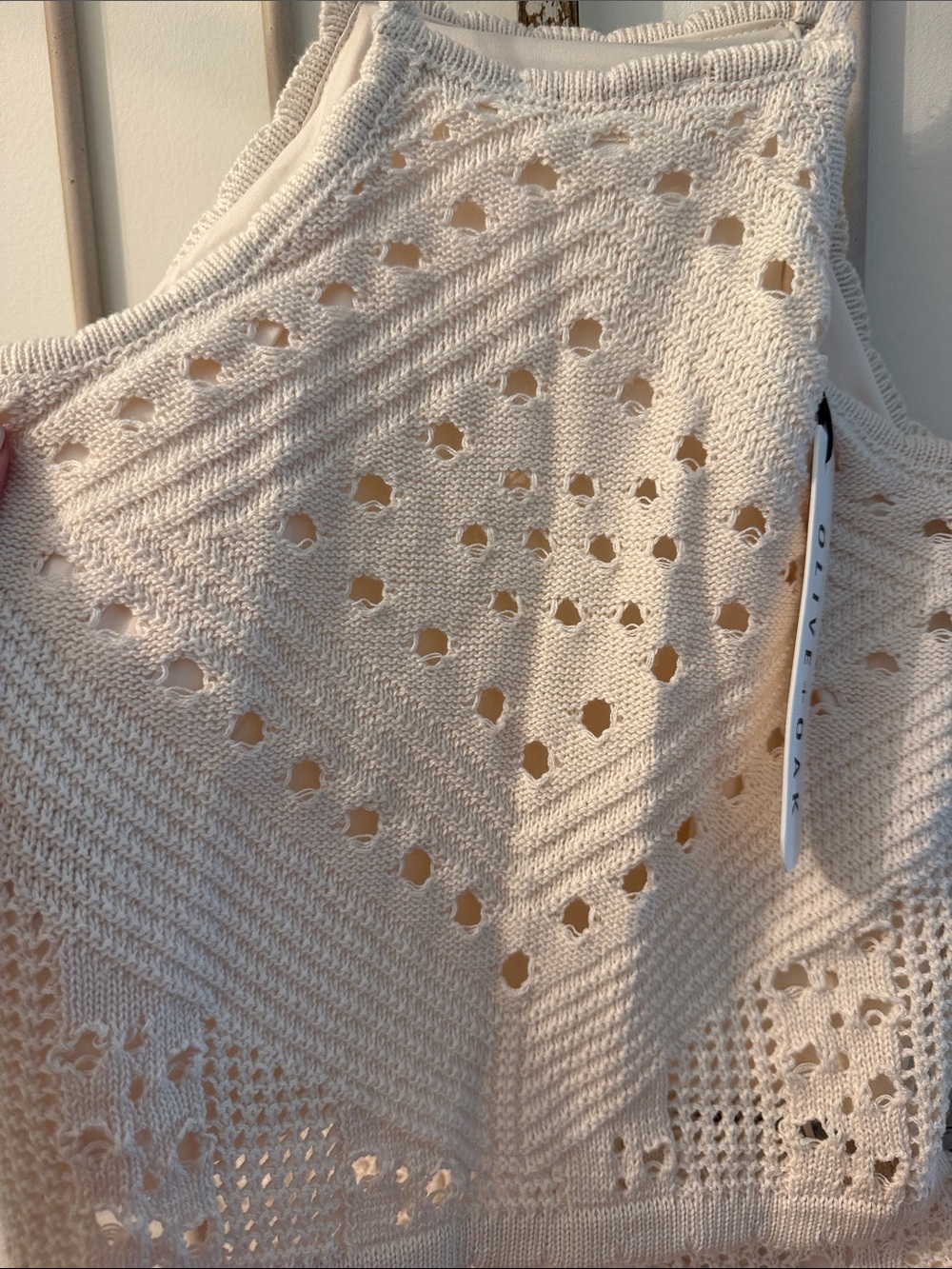 Olive & Oak Cream Crochet Knit Set - Picture 3 of 3